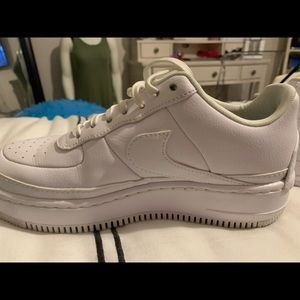 White Nike Air Force 1 Jesters women